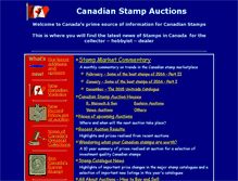 Tablet Screenshot of canadianstampauctions.com